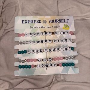 Cowboy Vibes Beaded Bracelet Stack Stretch